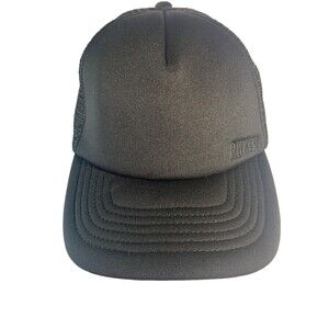 Ruxen Black Logo Hat Cap Black Embroidered Snapback Trucker Streetwear NEW